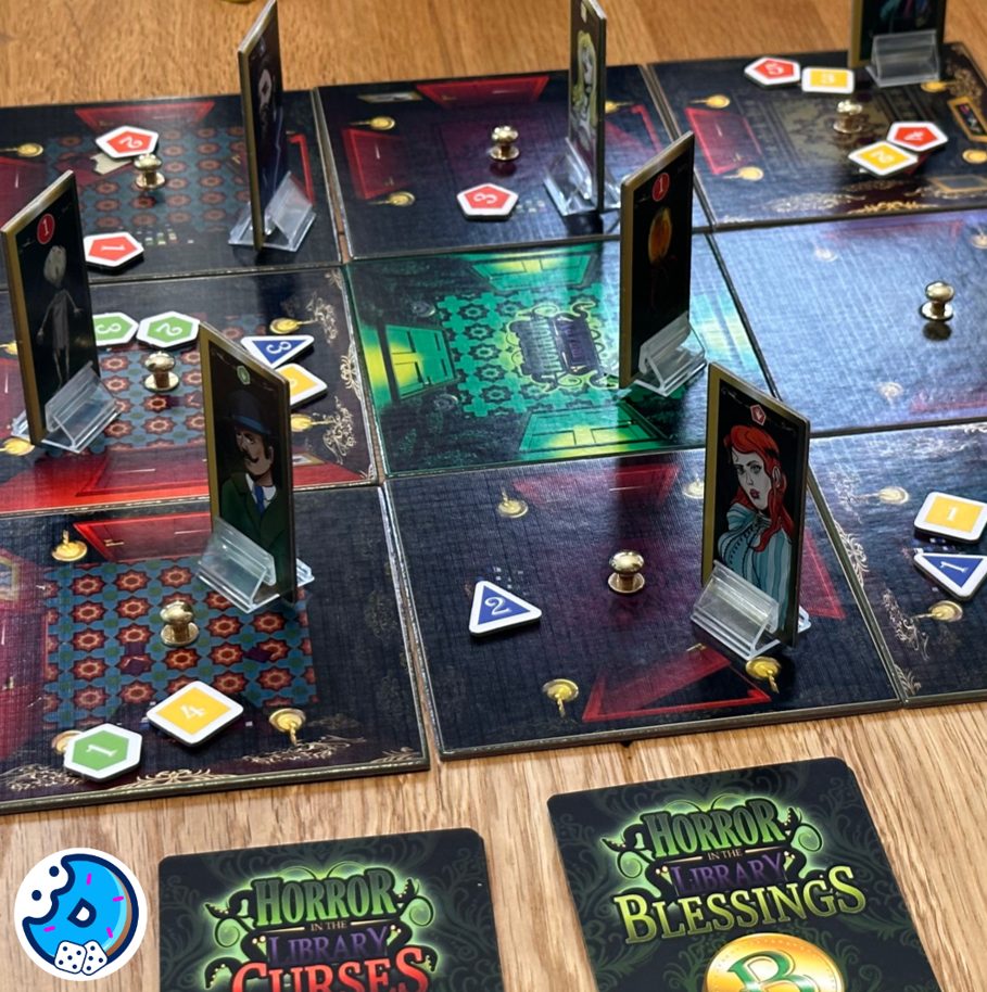 Game set up on the table